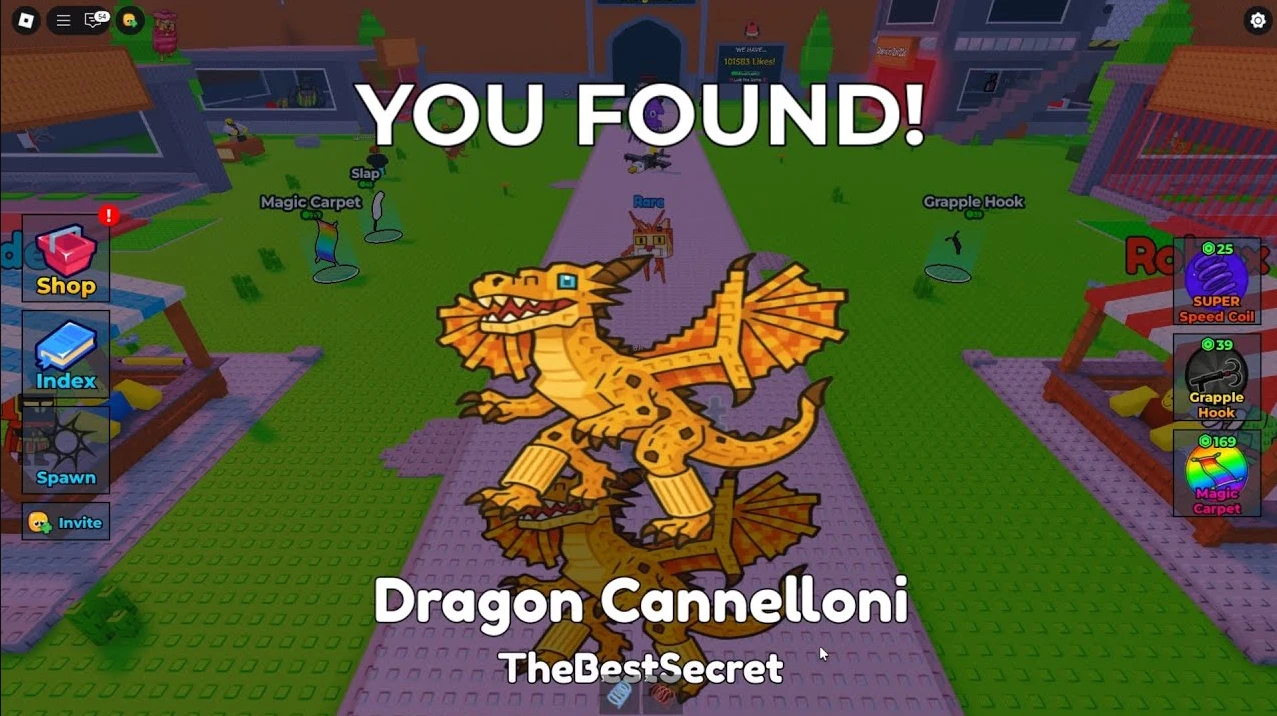 Dragon Cannelloni en Find The Brainrot Roblox